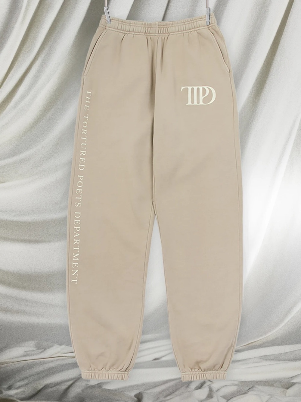 Taylor Swift Tortured Poets Department Beige Sweatpants